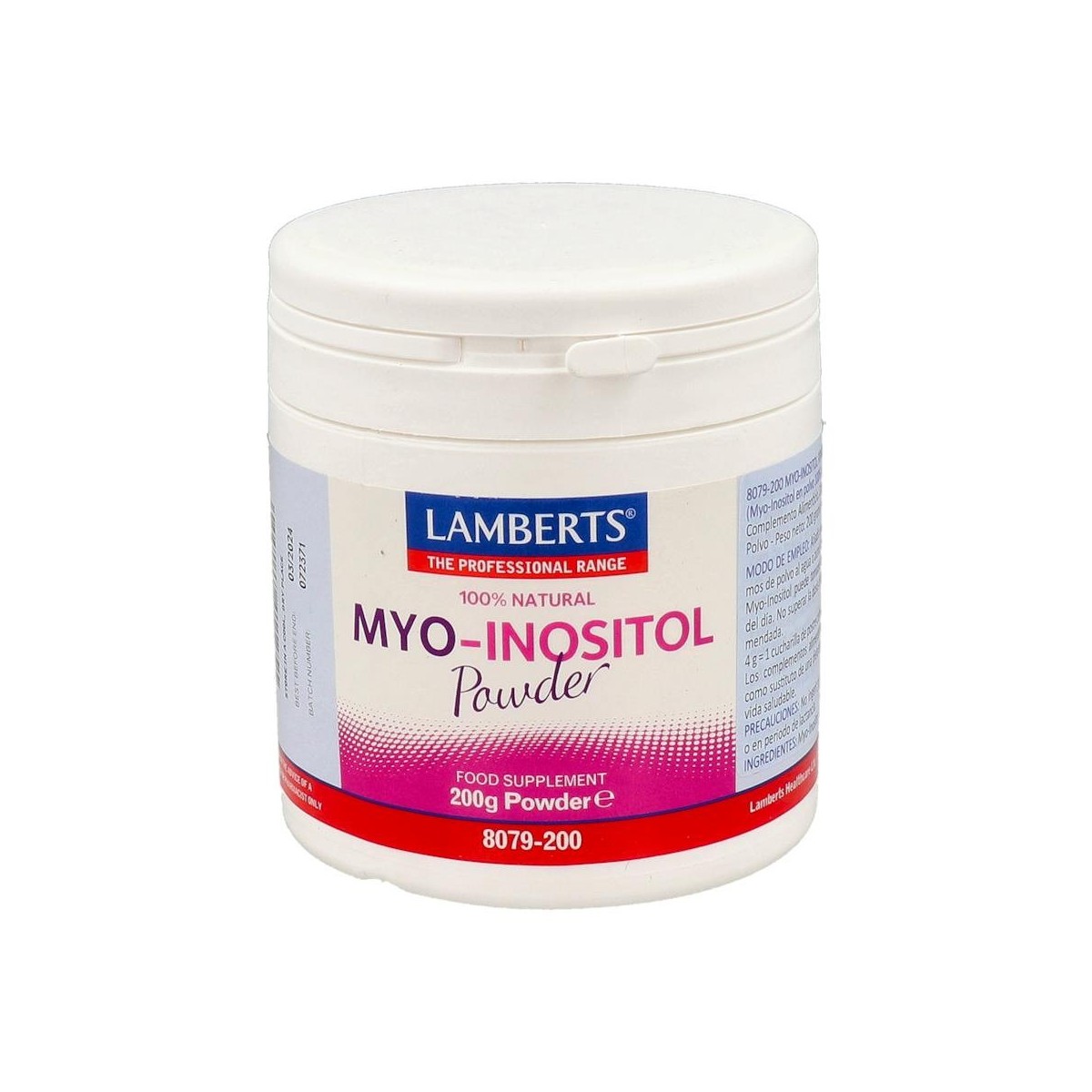 Lamberts 8079-200 Myo Inositol En Polvo 100%...
