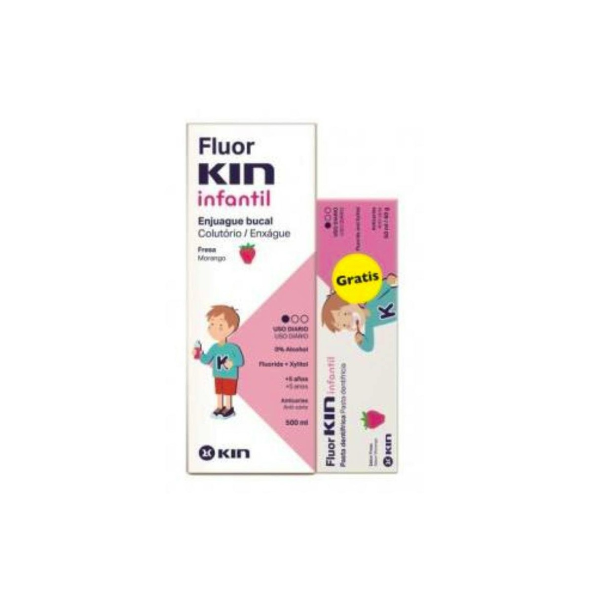 Fluor Kin Fresa 500Ml+ Pasta 50Ml
