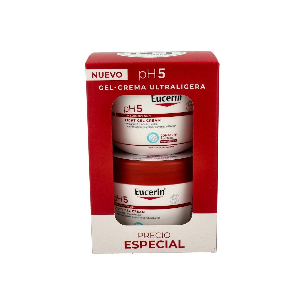 Eucerin Pack Gel Crema Ultraligera Ph5 Duplo...