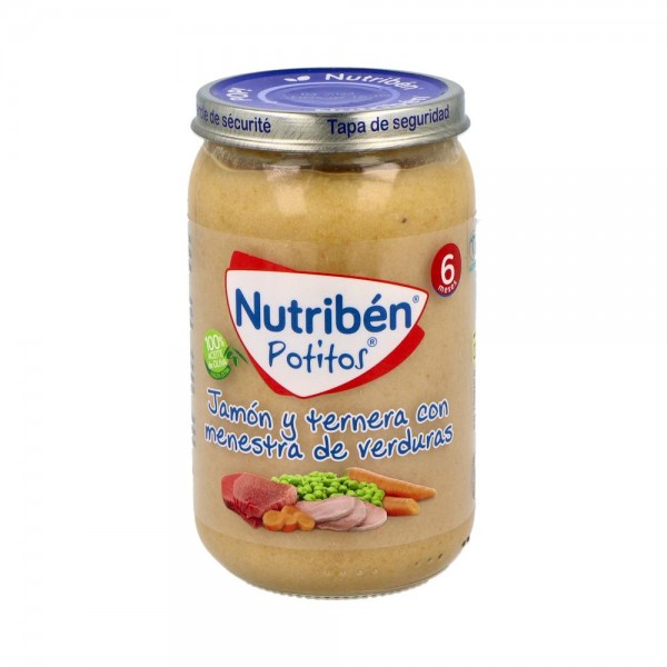 Nutriben Potito Jamon Ternera Verduras 235 G +6 M
