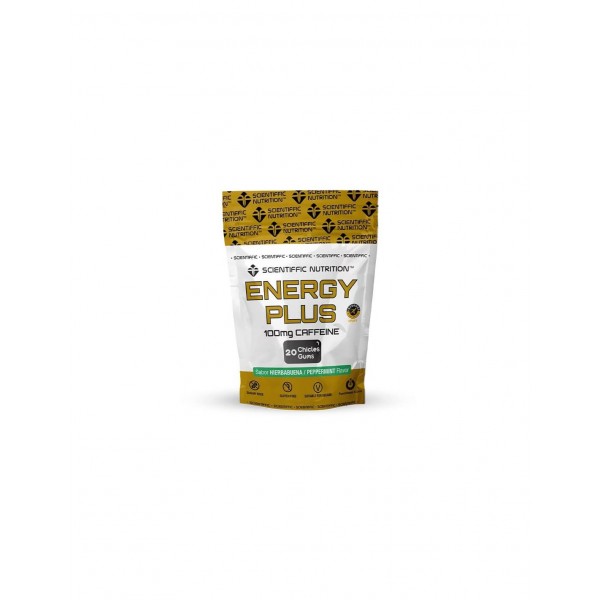 Scientiffic Nutrition energy plus caffeine 20 chicles gums 100mg