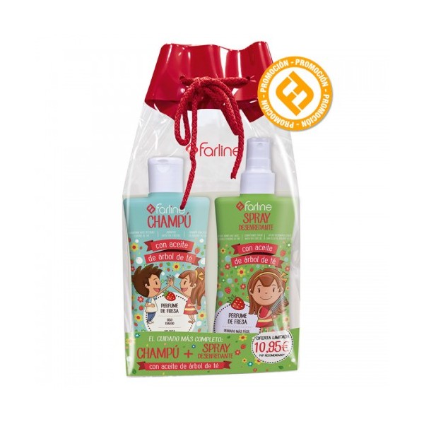 Pack Farline Árbol de Té Champú + Spray, 2 x 250 ml