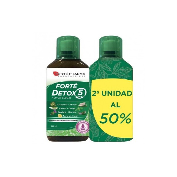 Forte pharma detox 5 organos duplo 2X500ml