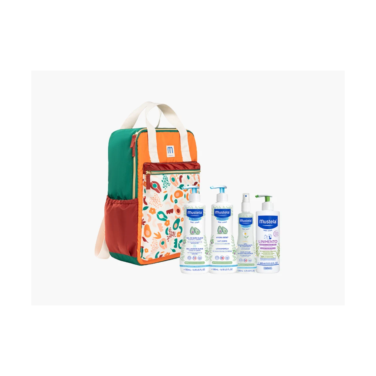 Mustela mochila family con gel de baño suave +...
