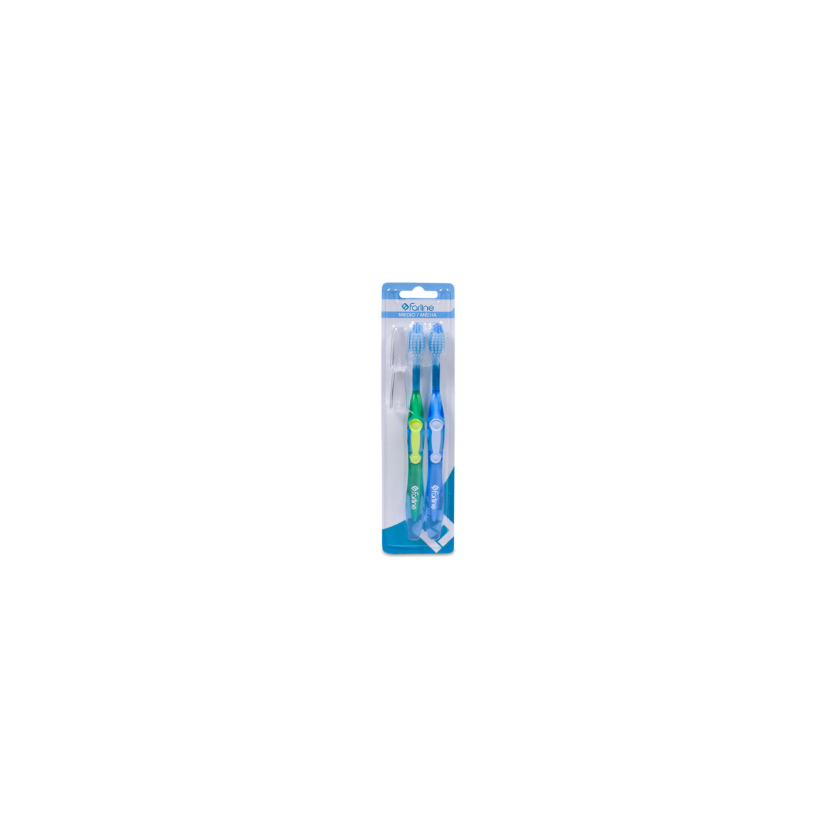 Farline cepillo dental medio pack 2u