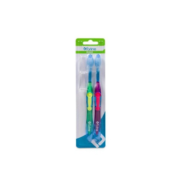 Farline cepillo dental suave 2u