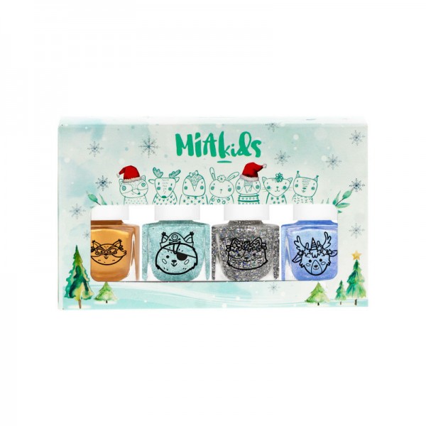 Mia Cosmetics Kids Set: esmalte de uñas divertido y seguro para niños 4x5ml