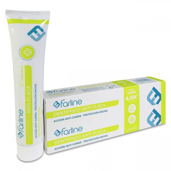 Farline dentífrico antiplaca duplo 2x125 ml