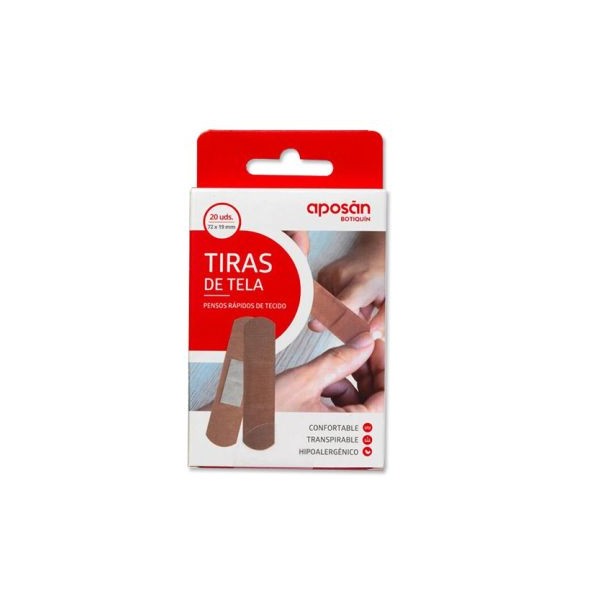 Aposan Tiritas Tela 19x72 mm 20 unidades