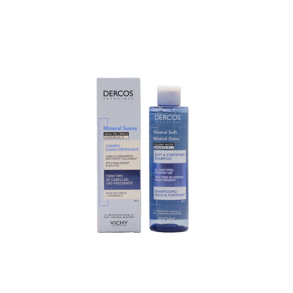 Vichy Dercos Champú Mineral Suave 200ml