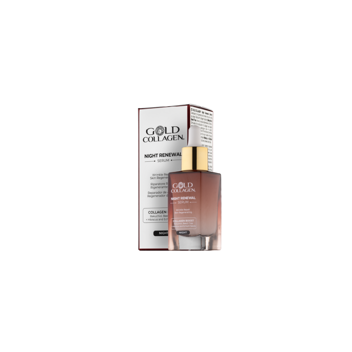 Gold Collagen night renewal serum 30 ml