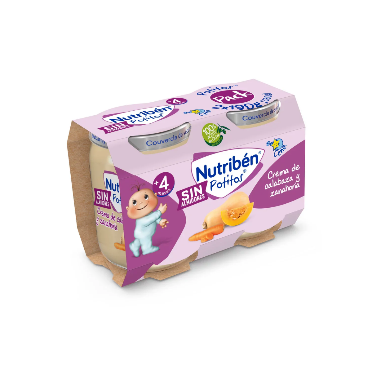Nutriben cena crema de calabaza y zanahoria 2...