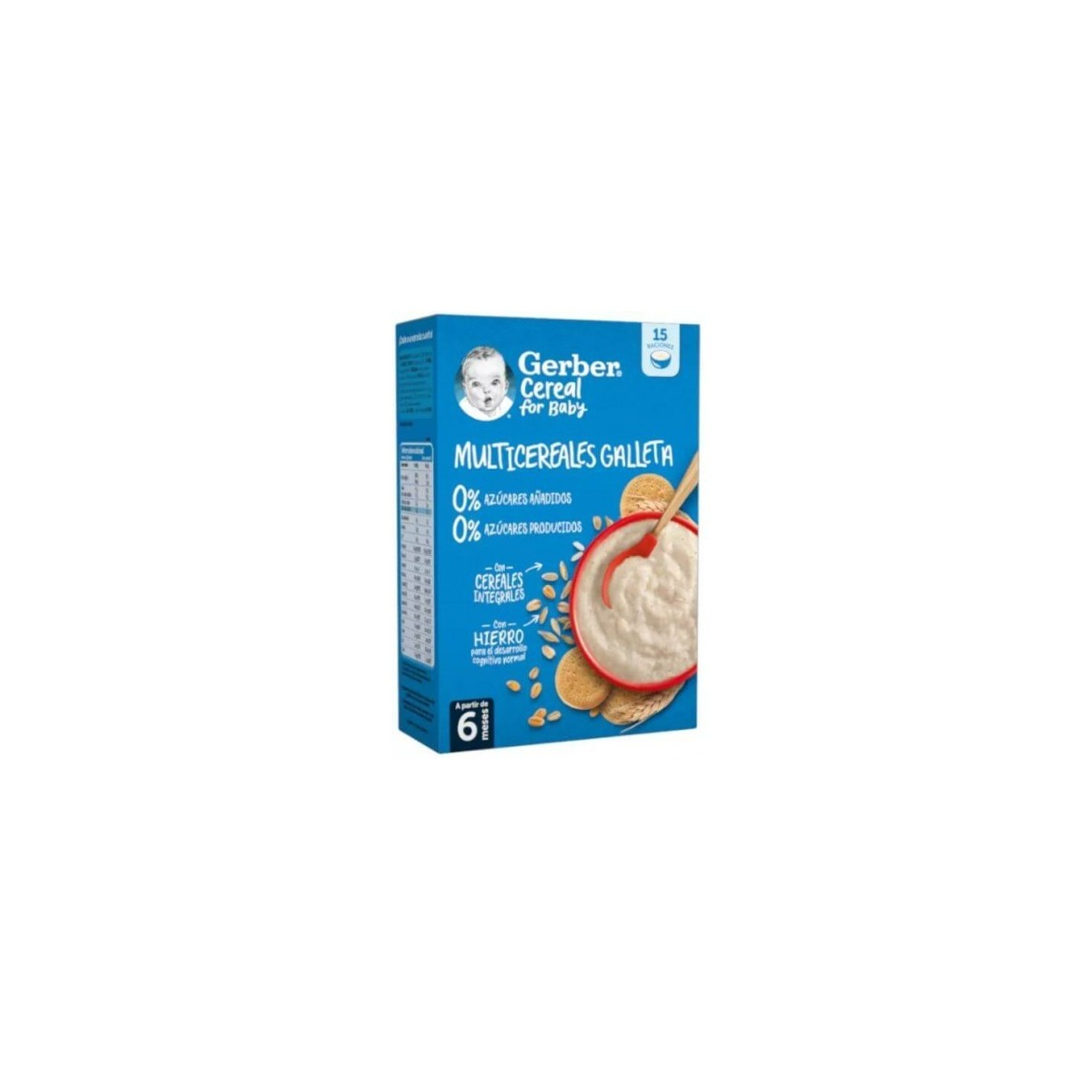 Gerber Multicereales Galleta 0% 0% 270gr