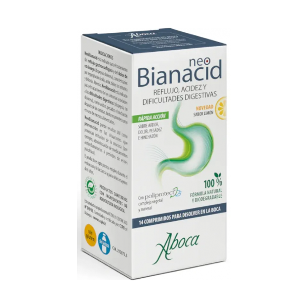 Aboca NeoBianacid limón 14 comprimidos