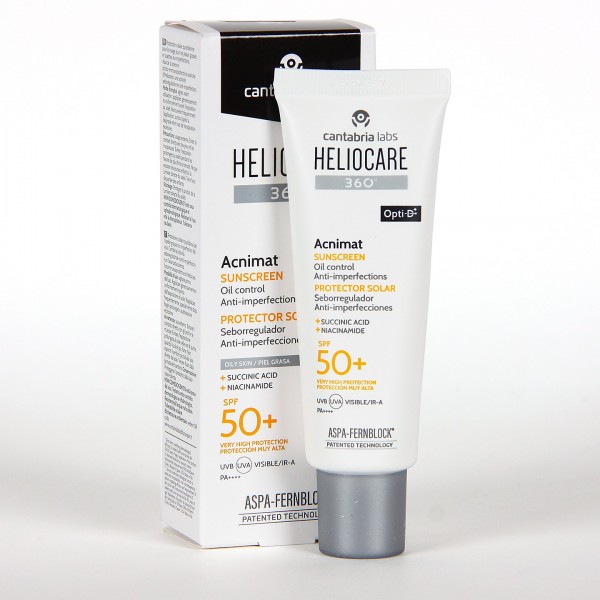 Cantabria Labs protector solar Heliocare 360 SPF50: Ideal para Piel Grasa y Acné 50ml