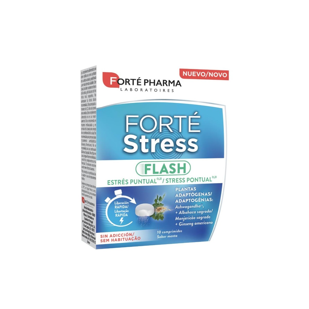 Forte Stress Flash 10 Comprimidos Sabor Menta