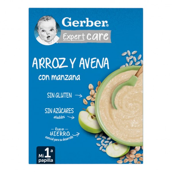 Gerber ExpertCare Arroz y Avena con Manzana 250 g