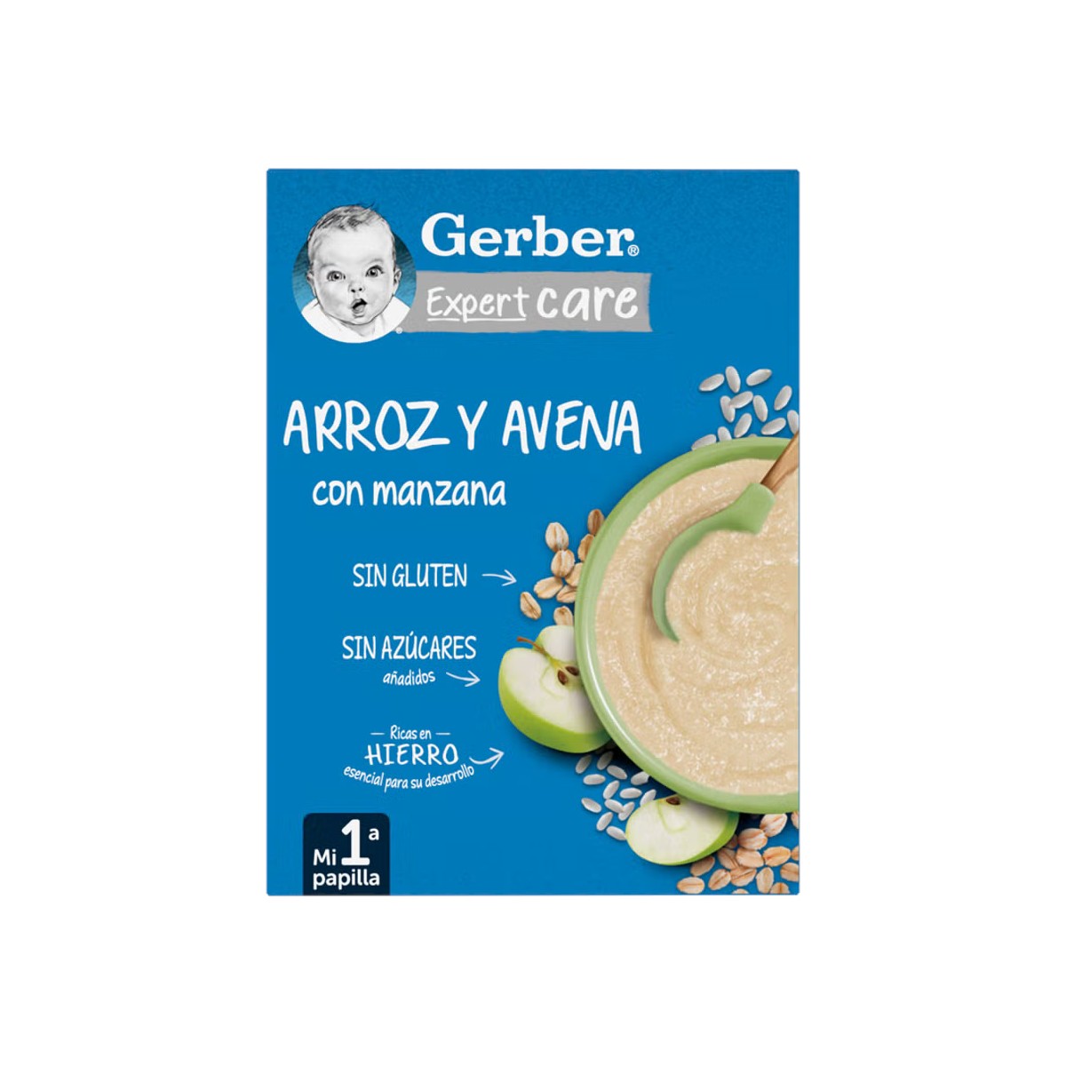 Gerber ExpertCare Arroz y Avena con Manzana 250 g