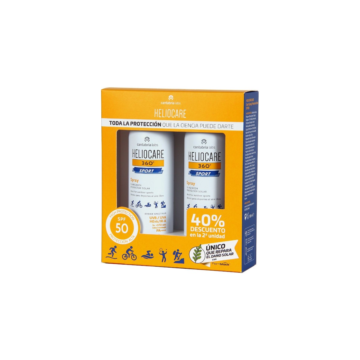 Cantabria Labs Heliocare 360º DUPLO Spray Sport...