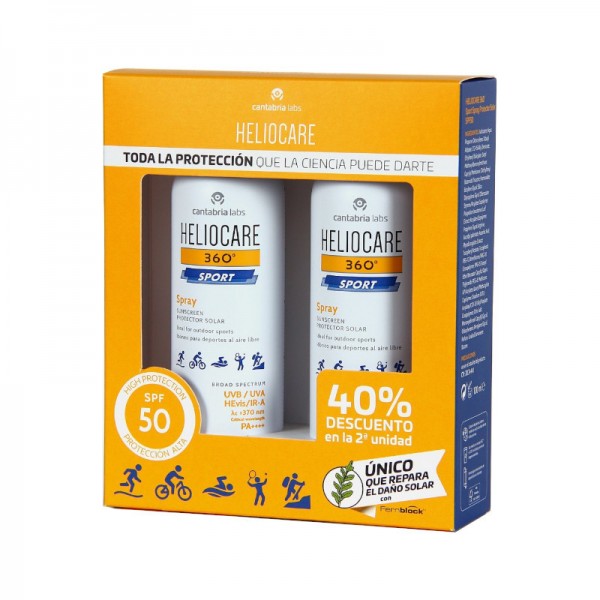 Cantabria Labs Heliocare 360º DUPLO Spray Sport Duplo SPF50 2x100ml