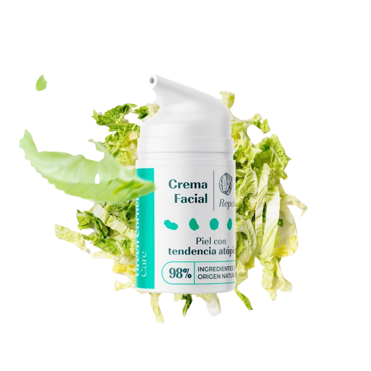 Green Cornerss Crema Facial de Repollo Piel...