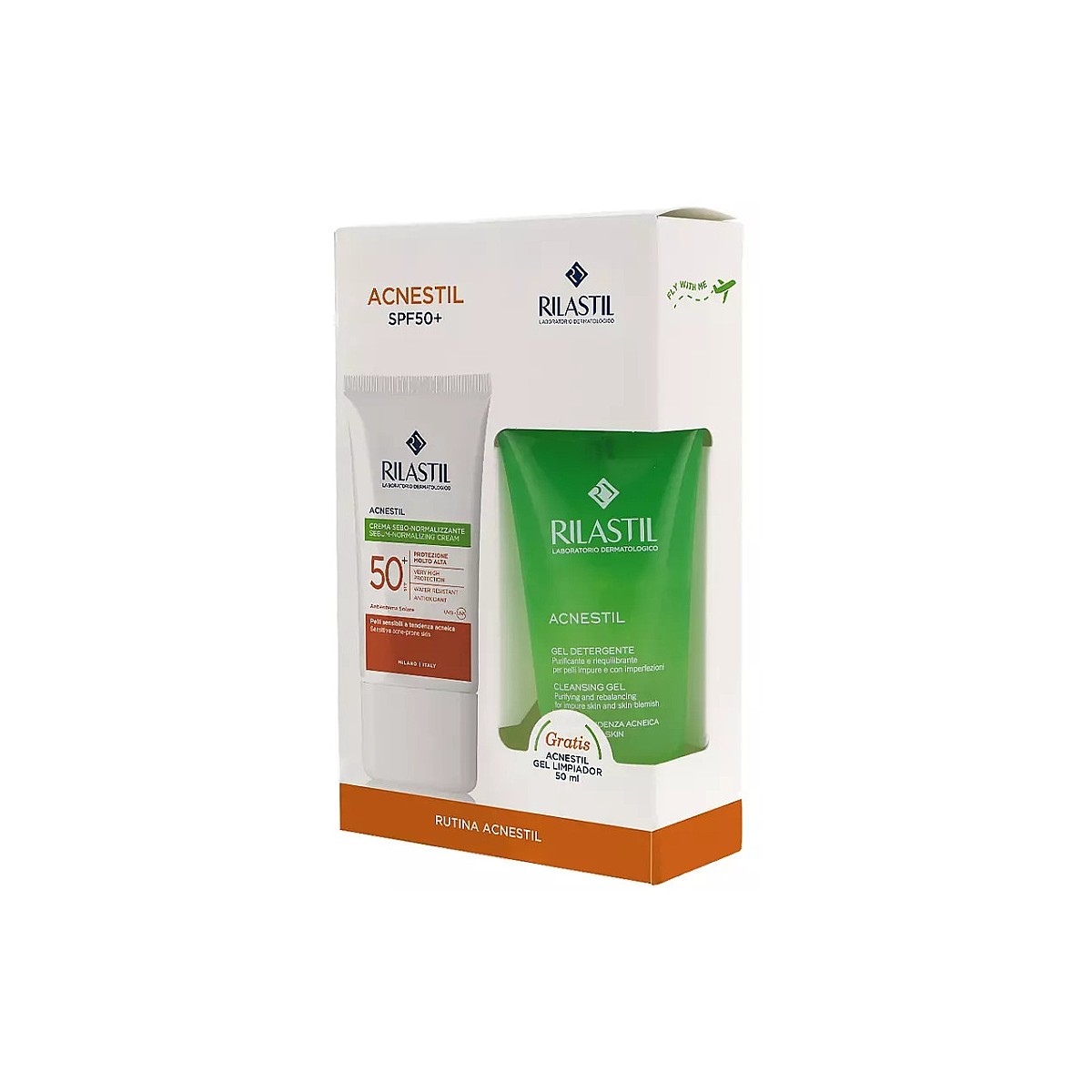 Rilastil Sun System Acnestil SPF50 50ml + Gel...