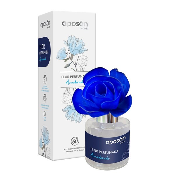 Aposán Home Flor Perfumada Amaderada 90ml Azul