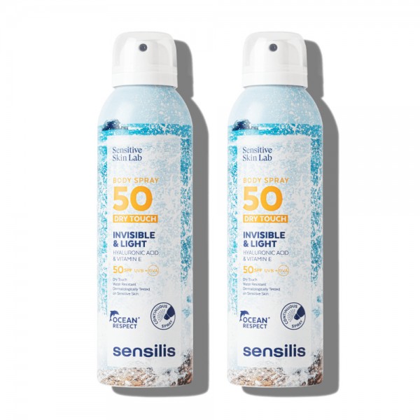 Sensilis Duplo Invisible & Light Body Spray SPF50+ 200ml + 200ml