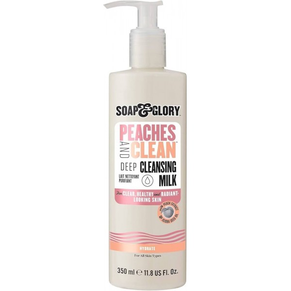 Soap & Glory Peaches And Clean 4-in-1 Wash-Off Deep Cleansing Milk 350ml