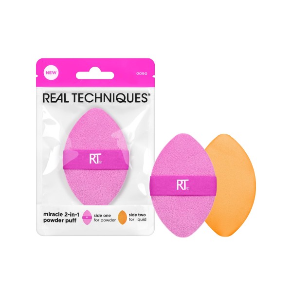 Real Techniques Esponja en polvo 2 en 1 Miracle