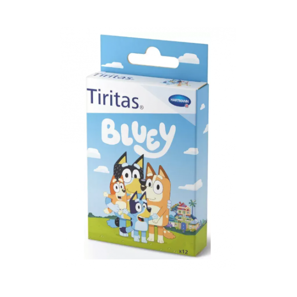 Hartmann Tiritas Bluey 3 Tamaños 12 Unidades