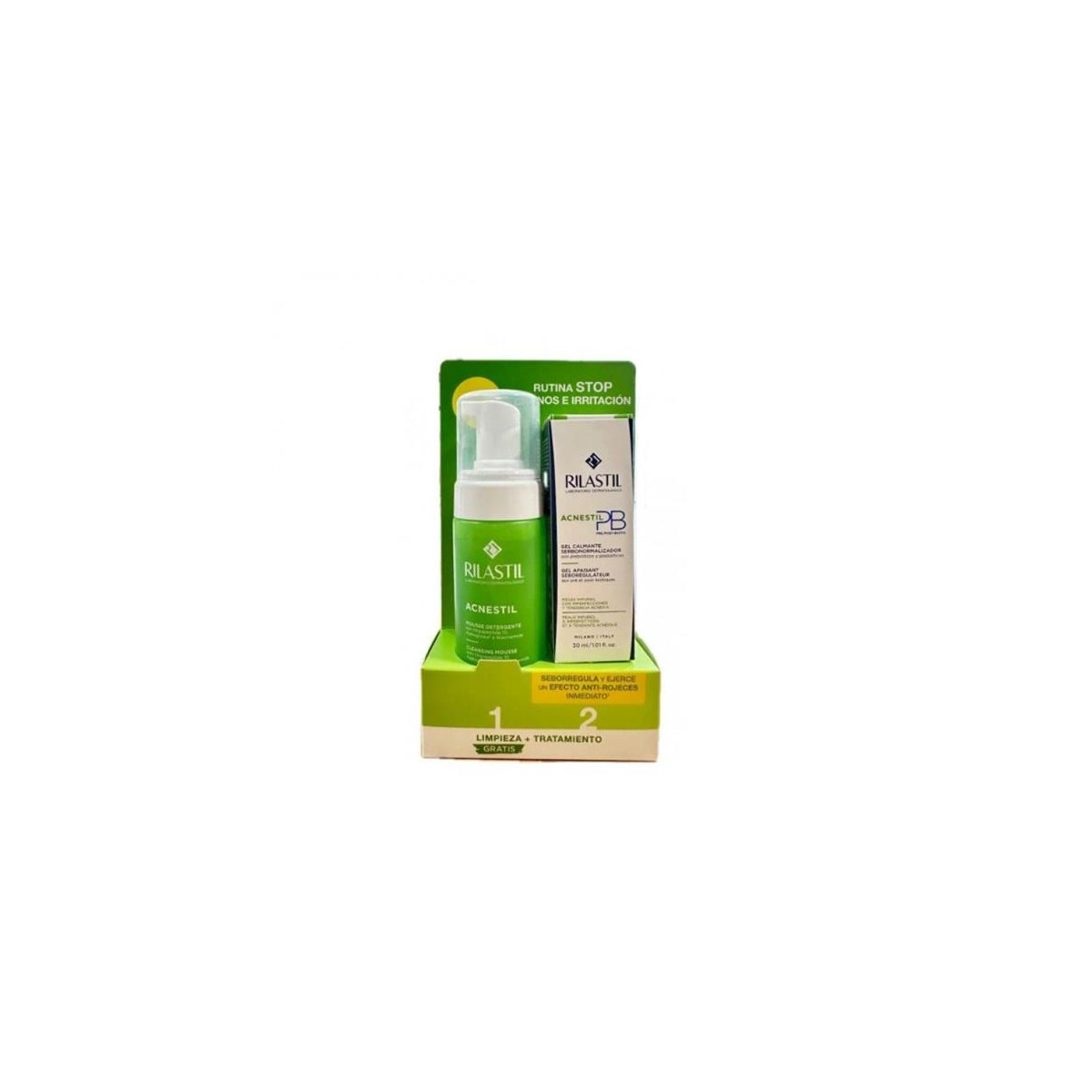 Rilastil Acnestil Pack: PB Gel 30ml + Mousse 165ml