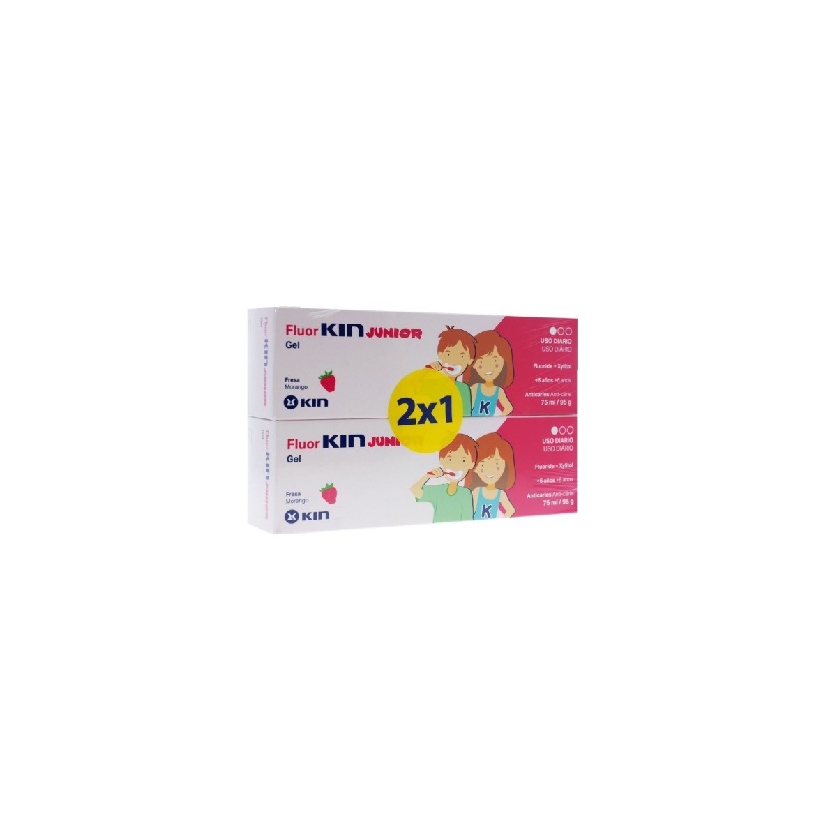 Fluor Kin Junior Gel Fresa 75 Ml