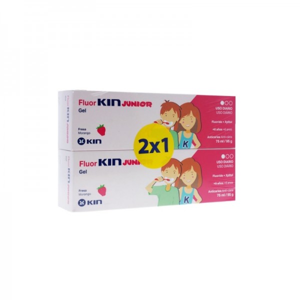 Fluor Kin Junior Gel Fresa 75 Ml