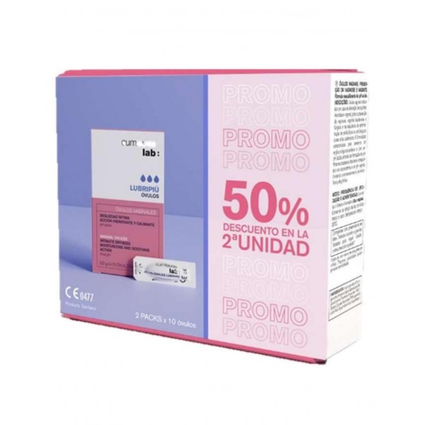 Cumlaude PACK Duplo Lubripiu 10 óvulos 50% Descuento...