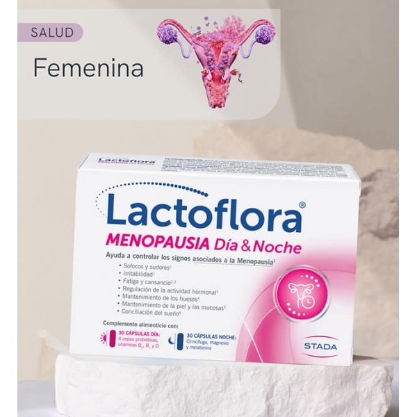 Lactoflora Menopausia día&noche 60 cápsulas