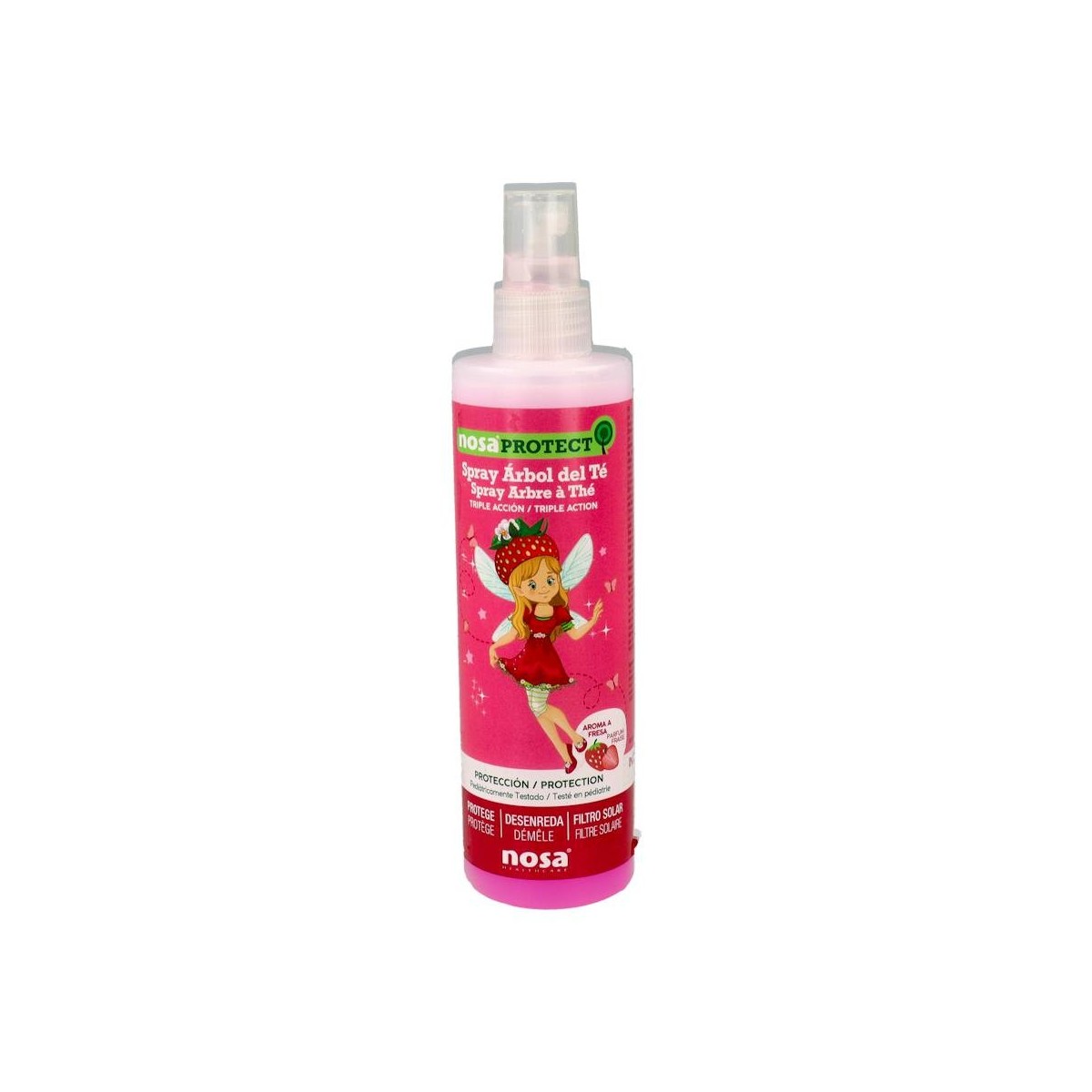 Nosa Spray Triple Accion Arbol Te Fresa 250 Ml