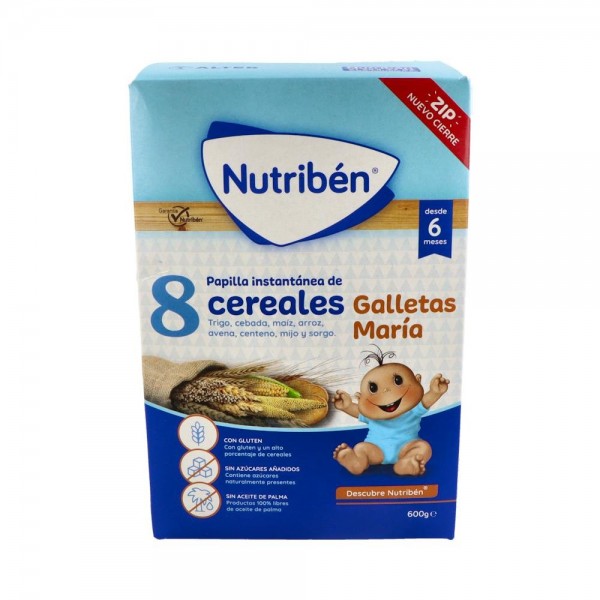 Nutriben 8 Cereales Galletas Maria 600 G