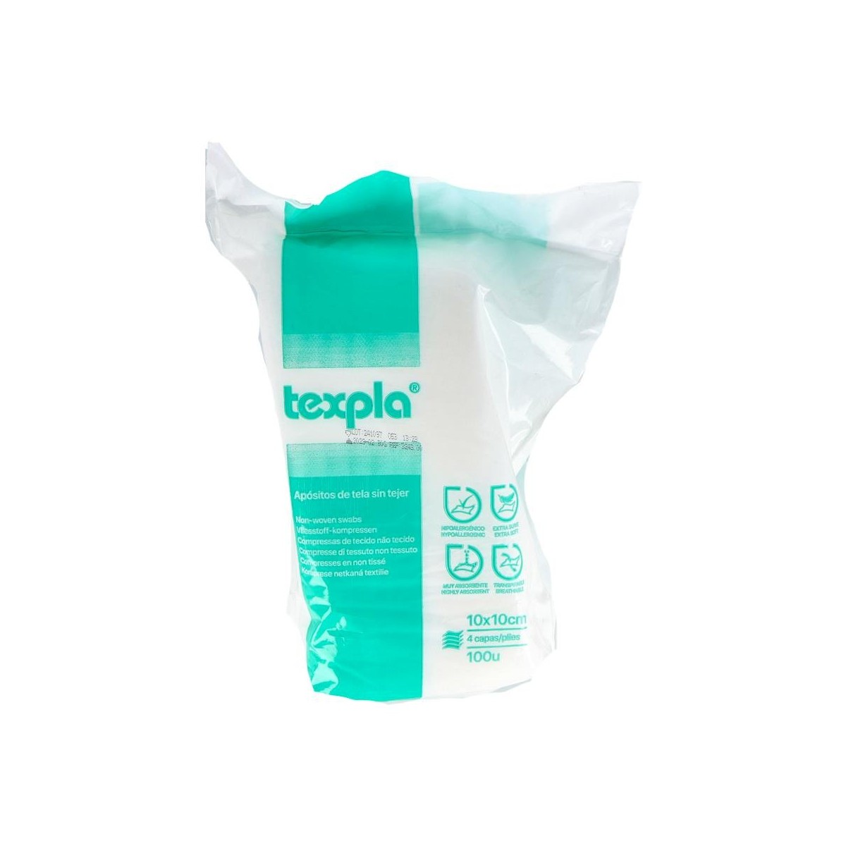 Aposito Texpla 10 X 10 Cm 100 U