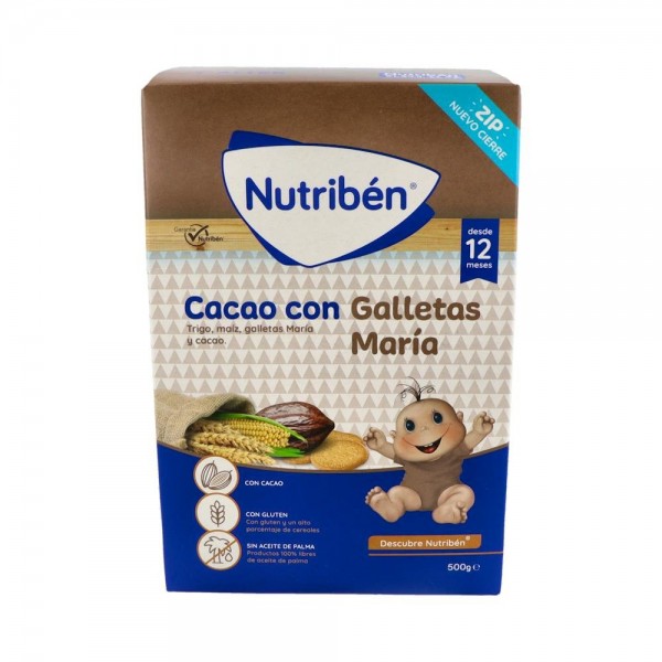 Nutriben Cacao Galletas Maria Papilla 500 G