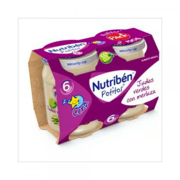 Nutriben Bipack Bipack Pot Cena Judia Verde Merluza 2X190G