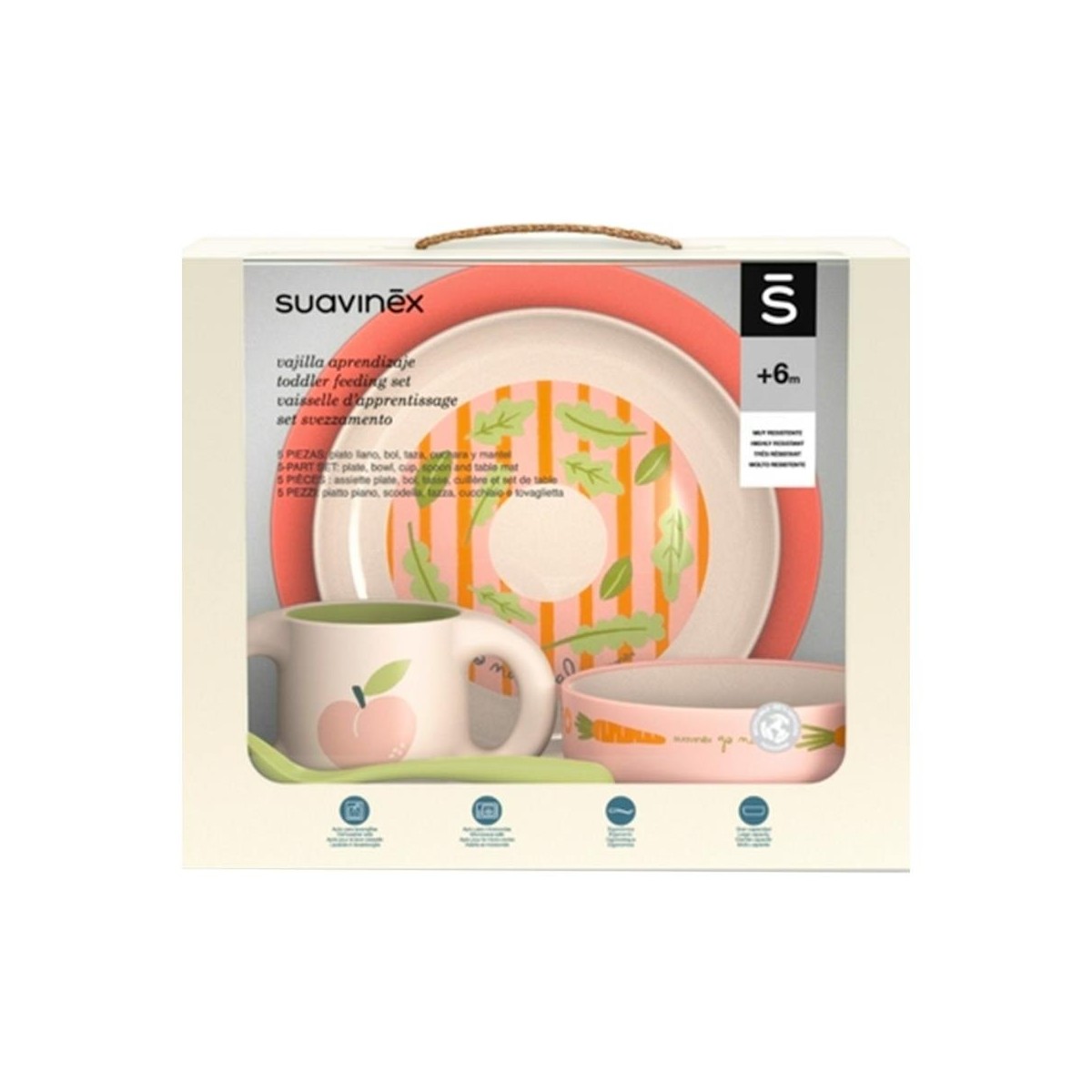 Vajilla Suavinex Inf Niña + 6 Meses