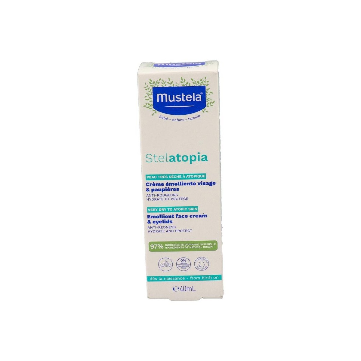 Mustela Stelatopia Crema Facial Emoliente 40 Ml