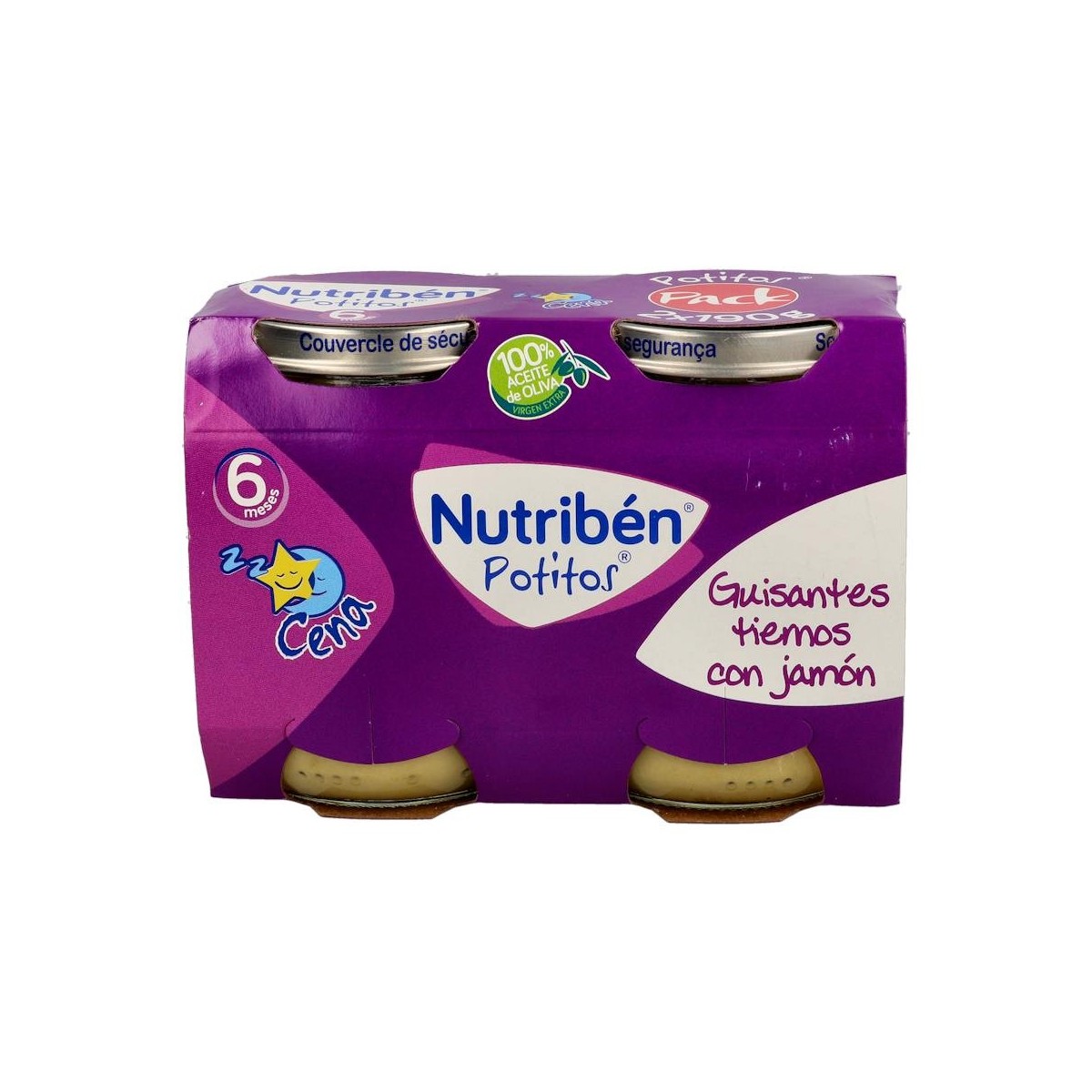 Nutriben Potito Cena Guisantes Tiernos Jamon...