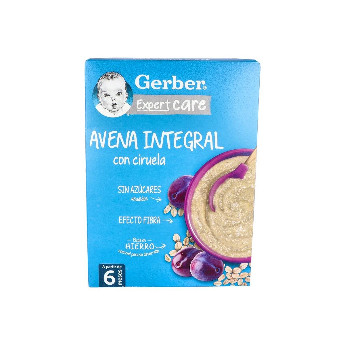 Gerber Papilla Avena Con Ciruela 250G