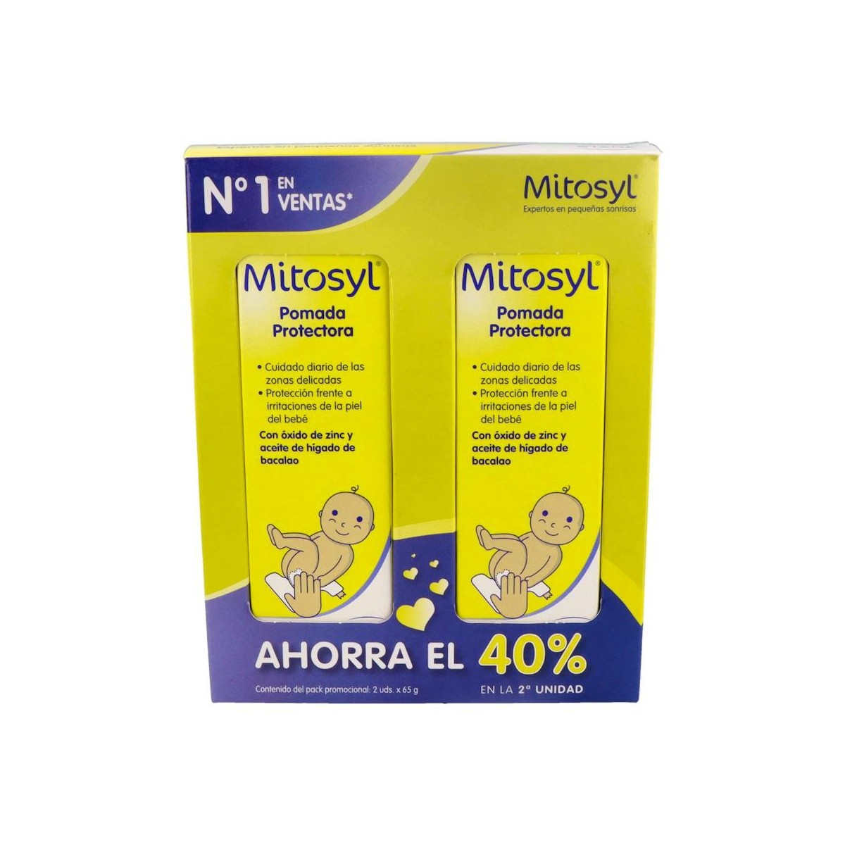 Mitosyl Pomada Protectora 2 Tubos 65 G